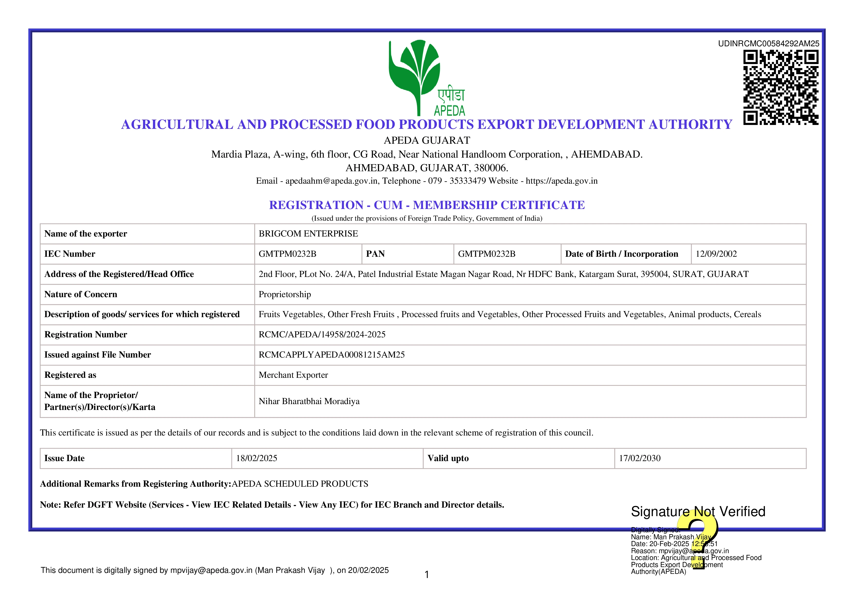 Registration Membership